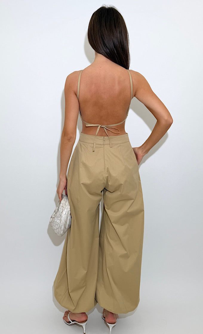 CHIARA KHAKI OVERALL 