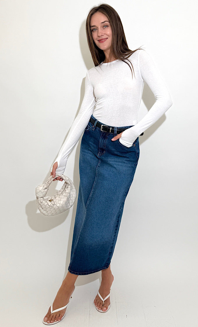 ABIE JEANS SKIRT