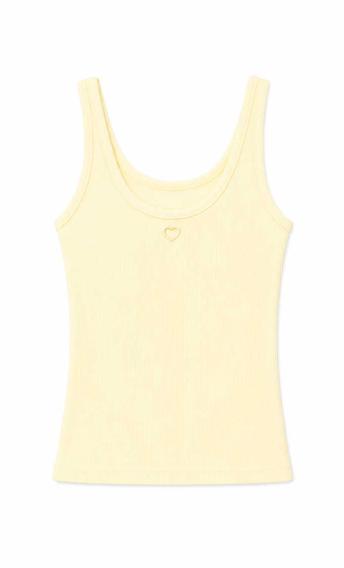 LOVE BUTTER YELLOW TANK TOP