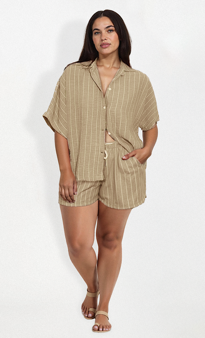 MOCHA STRIPED SORRENTO SUIT