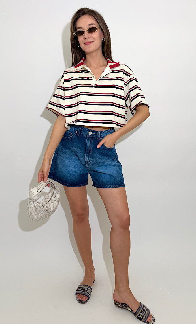 MOODY BLUE SHORTS JEANS 