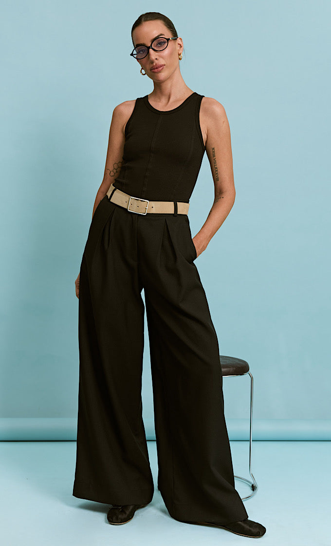 BLACK PORTOFINO PANTS