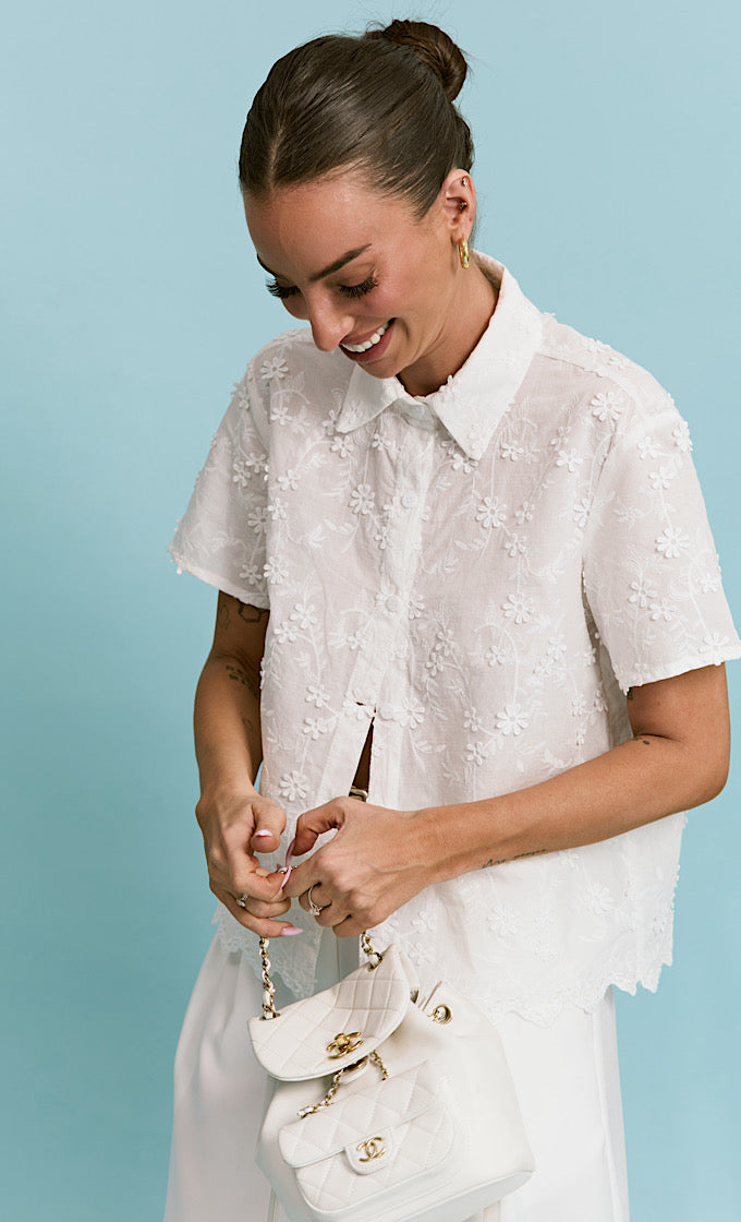 WHITE AMALFI SHIRT