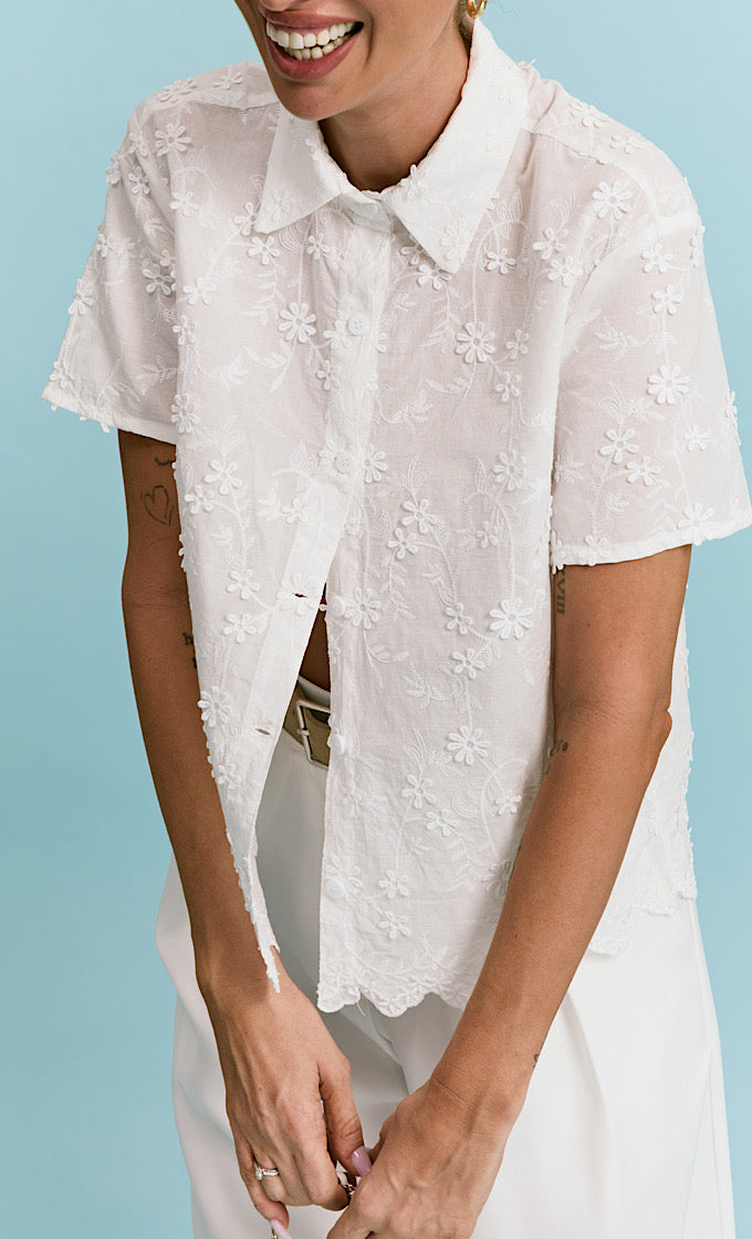 WHITE AMALFI SHIRT