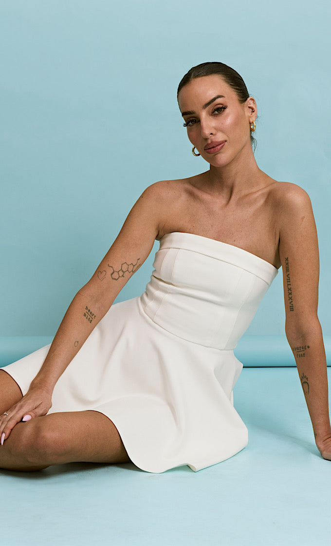 WHITE MAUI DRESS