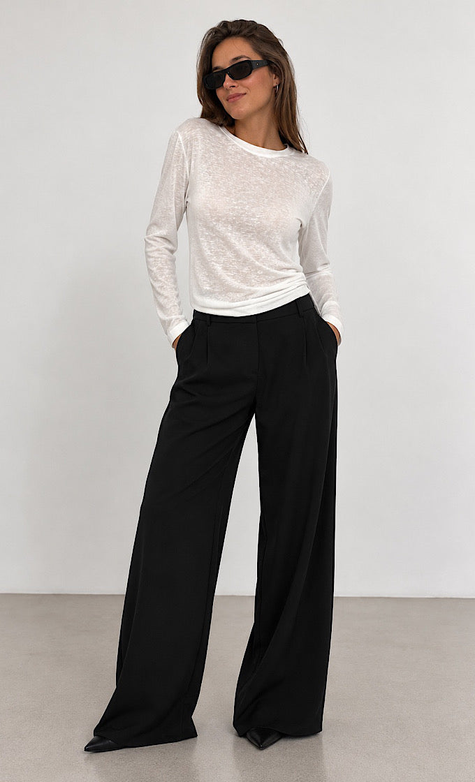 ROCKY ROUND NECK WHITE SHIRT  