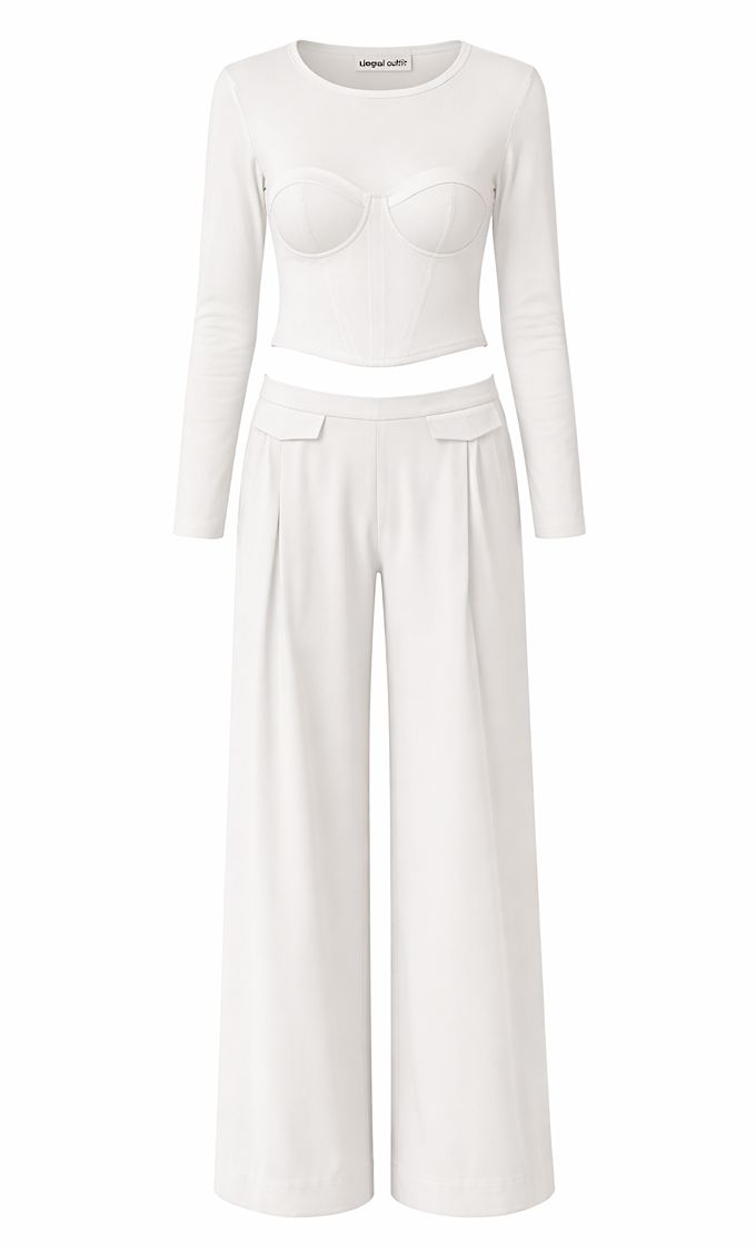 חליפת קימברלי לבנה