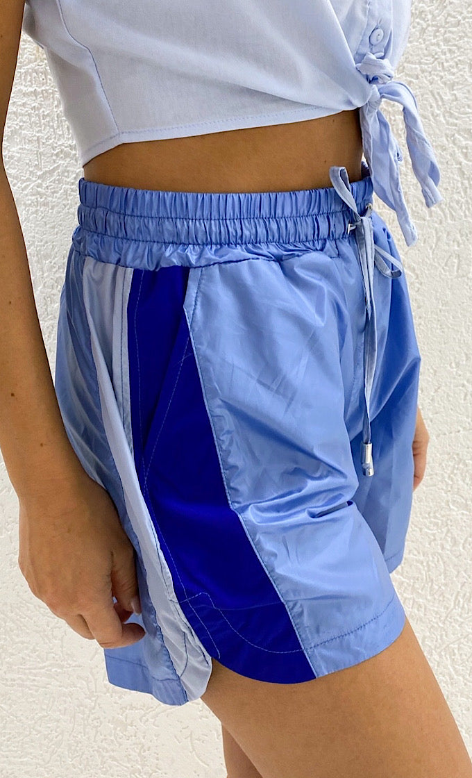 Blue indigo short