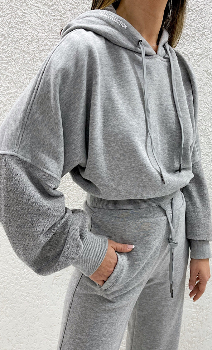 grey Crop sweatshirt