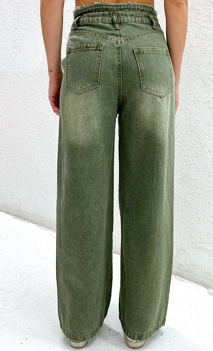 ג'ינס אודל ירוק