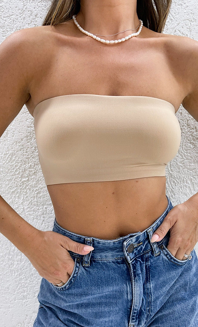 body color strapless top
